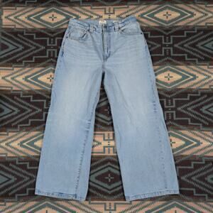 Cotton On SUPER BAGGY Relaxed Super Wide Jeans Mens 31X28 1/2 Light Wash Cute